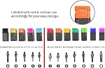 RZX 16" Rivet Nut Tool, Professional Rivet Nut Tool Setter Kit Including 12 Metric and SAE Mandrels, 115Pcs Assorted Rivet Nuts, Effortless Design, Aluminum Carrying Case