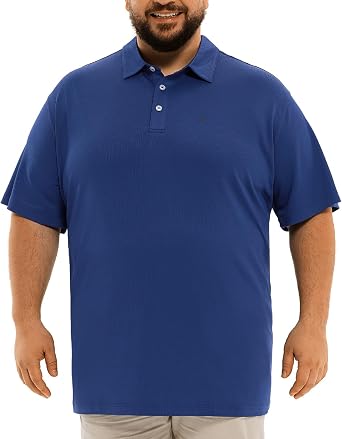 Big and Tall Mens Polo Shirt Moisture Wicking Sport Golf Shirts 2XL-8XL