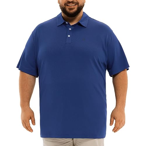 Big and Tall Mens Polo Shirt Moisture Wicking Sport Golf Shirts 2XL-8XL