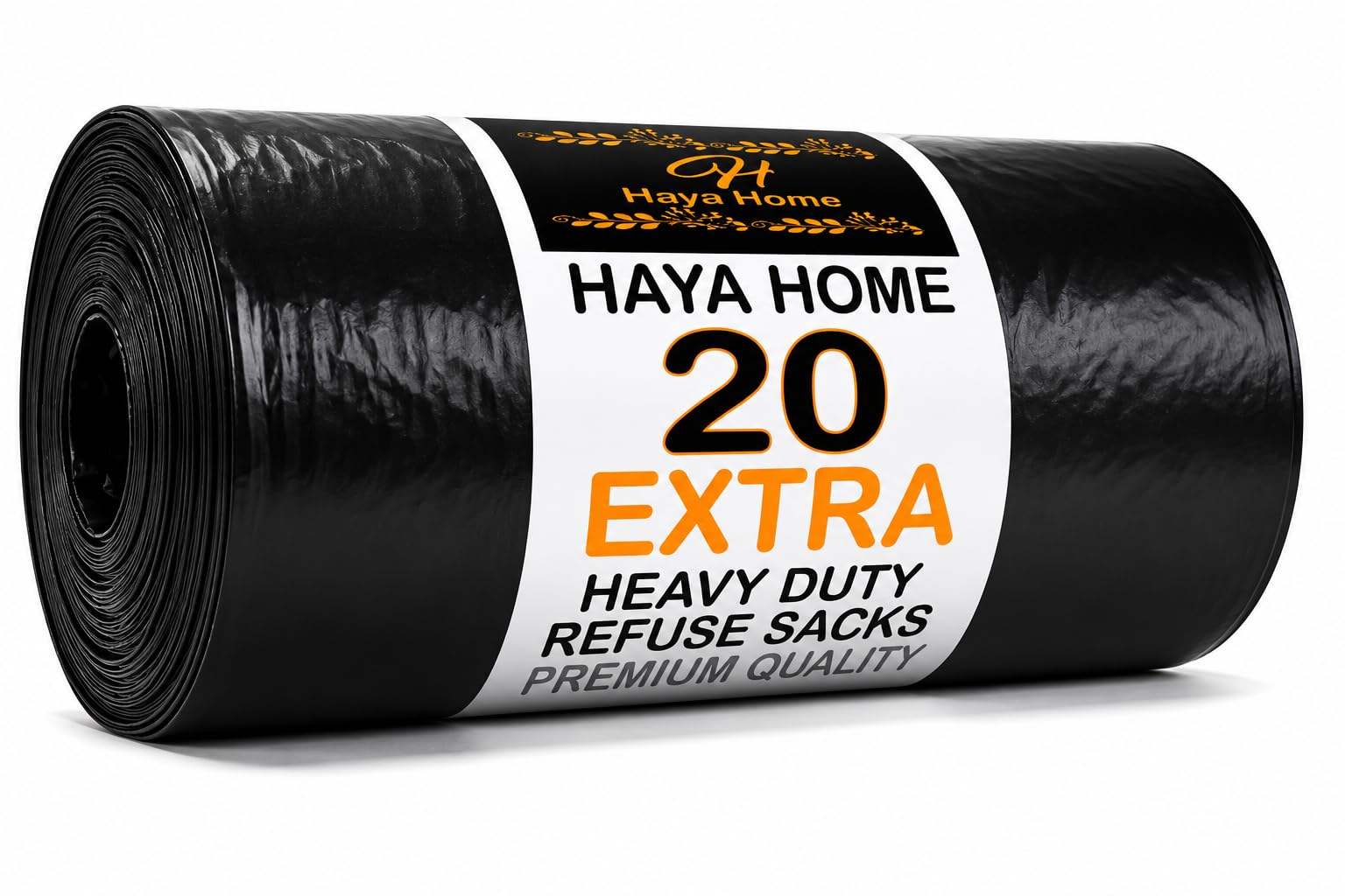 20 Extra Large Heavy Duty Bin Bags 100 L Black Plastic Bin Liners 45 μm Refuse Sacks Ultra Strong Heavy Duty Waste Dustbin Bags for Kitchen Office DIY Garden Use 100% Recycled Material-image-35