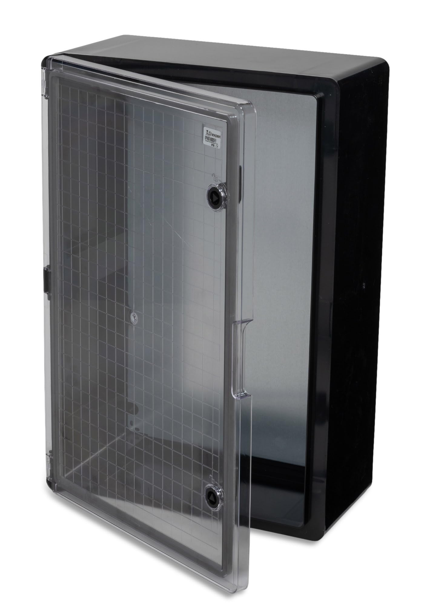 BOXEXPERT caja de distribucion exterior IP65 ABS 700x500x250mm Fleet, impermeable, armario electrico/mural, caja industrial vacia, negro