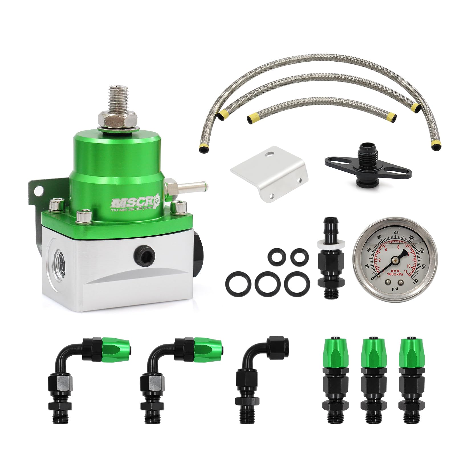 Holley Fuel Pressure Regulator EFI Fuel Pressure Regulator Kit With 0 ...