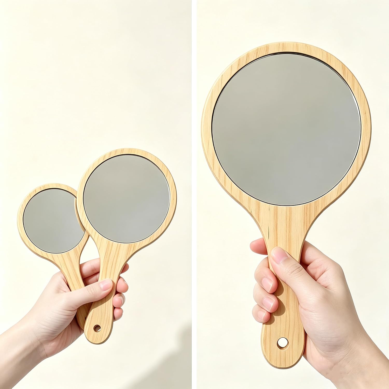 Honeystore Portable Hand Held Cosmetic Mirror for Makeup Salon Travel image 4