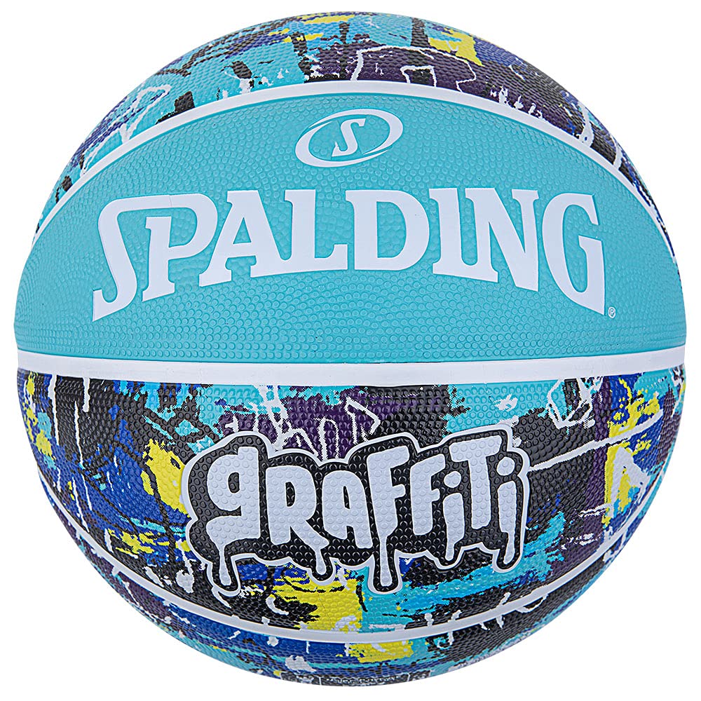 Spalding 84-529J Graffiti Blue No. 6 Ball Basketball Basket