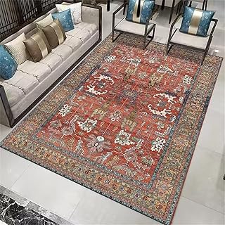 TiLEze Baby Blanket Downtown Girl Room Decor Bodenteppich Roter Orientteppich Wohnzimmer Mittelteppich Elegant Klassisch Waschbar Makramee Teppich 80X120cm