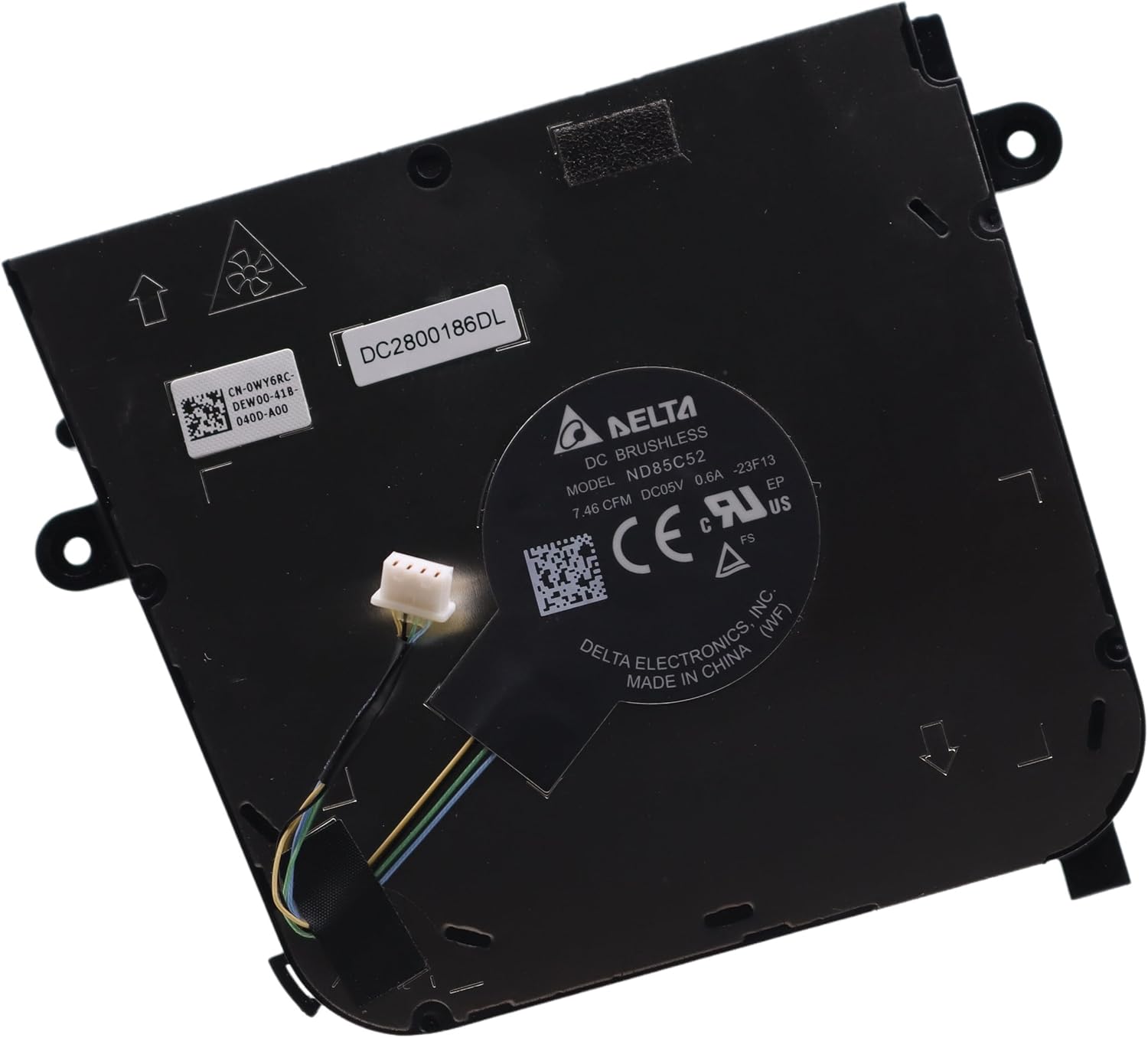 Back view of the Deal4GO CPU Cooling Fan showing model numbers and specifications