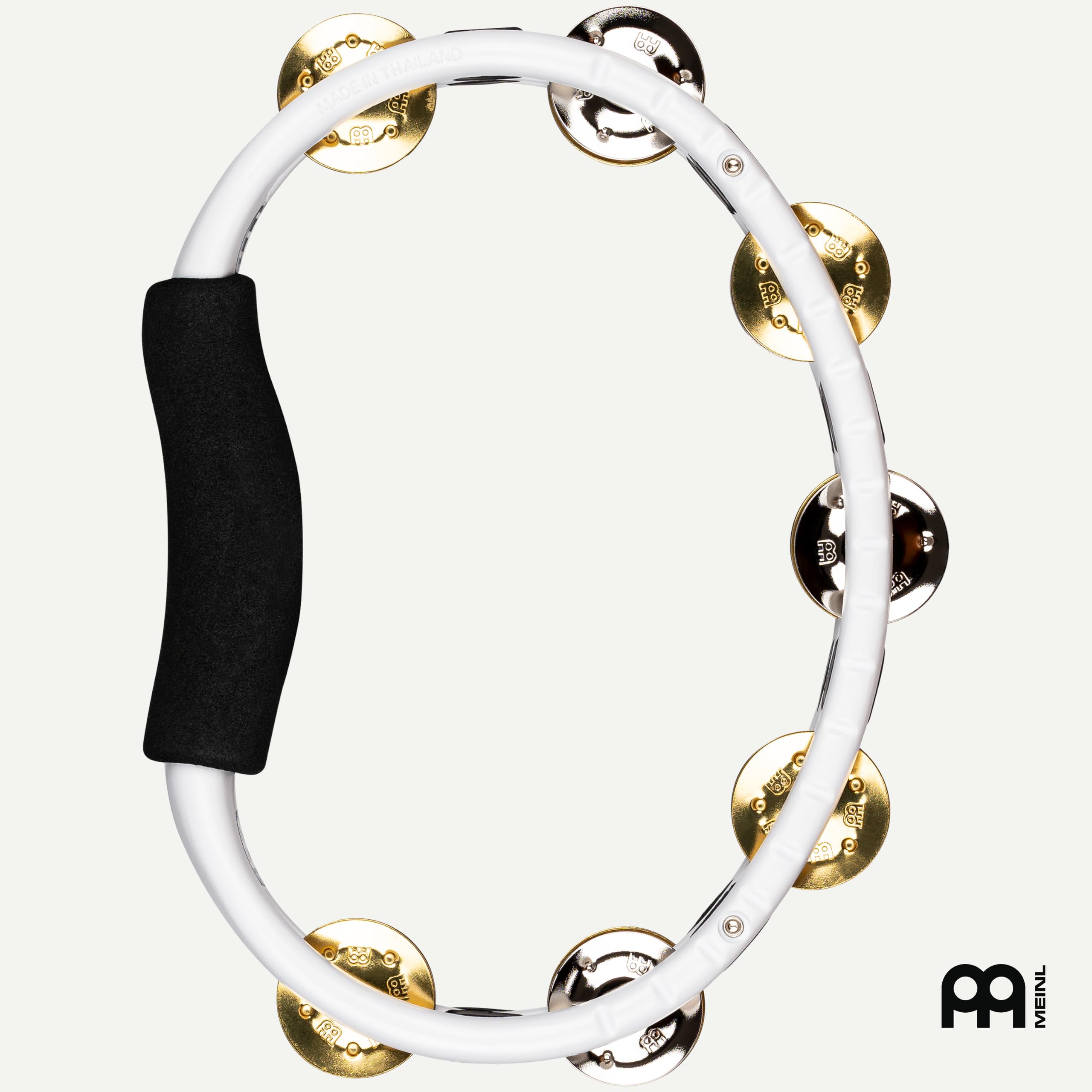 Meinl Tambourin main TMT1 m-WH, White - Tambourin