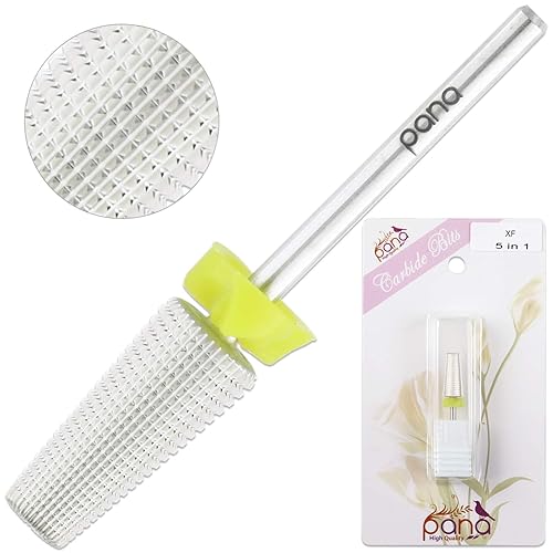 Miniatura 3 de PANA Broca de carburo de uñas 5 en 1  Uso de rotación bidireccional para zurdos y diestros  acrílico de eliminación rápida o gel duro  vástago de