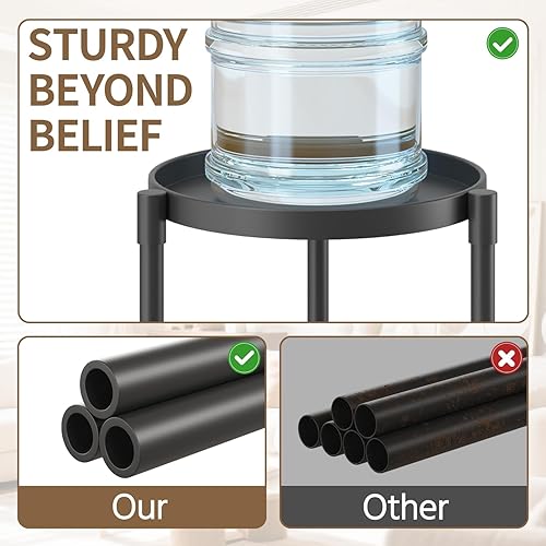 Miniatura 2 de LASZOLA Soporte de Plantas Negro para Interior para Macetas Grandes y Altas de Servicio Pesado, Organizador Vertical de Flores Único de Metal para