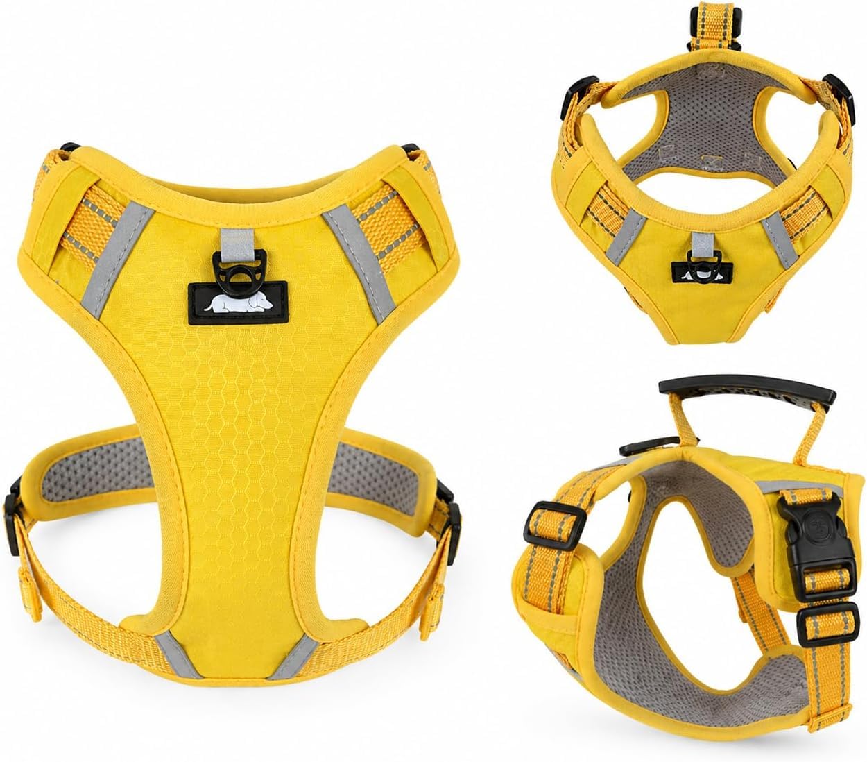 Miniature Dachshund Harness, Animal Harness for Small Dogs (Yellow, Small)