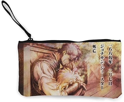 Amazon Jojo ジョジョの奇妙な冒険 Canvas Coin Purse 筆入れ 筆の袋 文具袋 小さな化粧品バッグ 鉛筆のサック ポーチ 多機能 アニメグッズ ジョジョの奇妙な冒険 収納バッグ ペンケース 文房具 オフィス用品