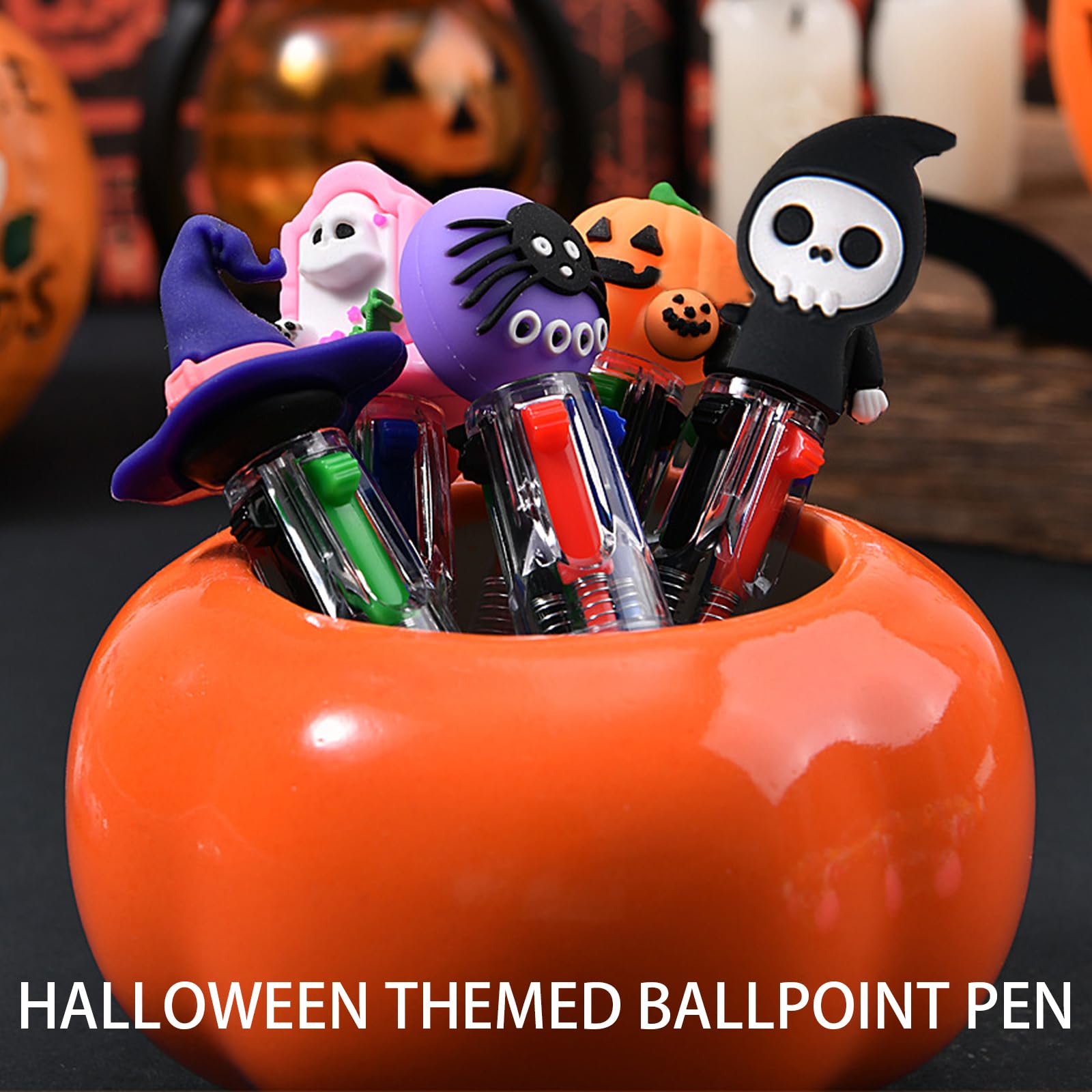 CWENDANER Lot De 20 Mini Stylos à Bille 4 Couleurs Avec Motif De