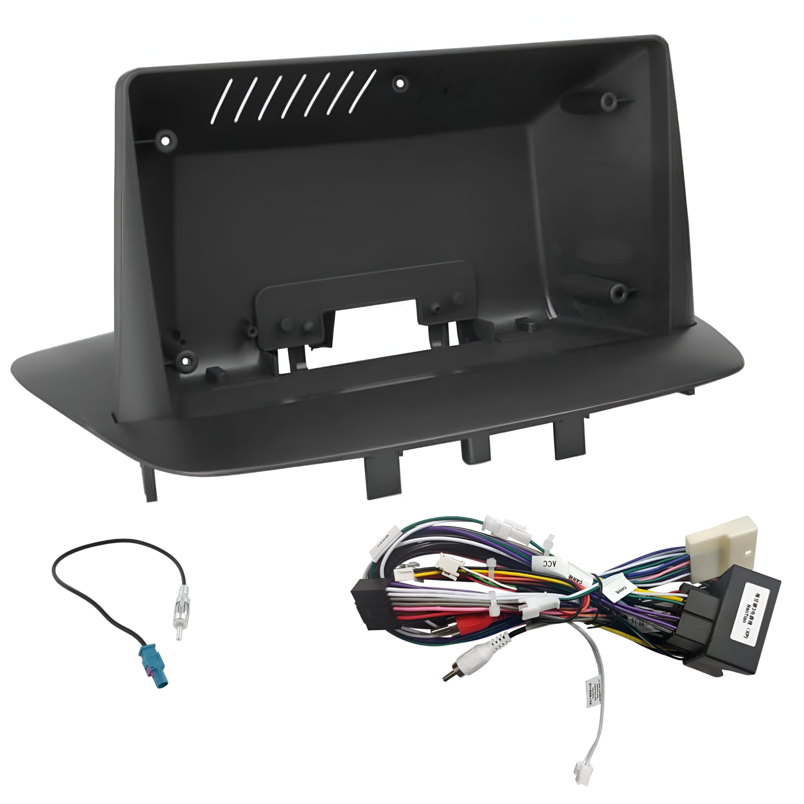 sound-way Kit Montaje Autoradio, Marco 9 Pulgadas Radio para Coche, Adaptador Compatible con Renault Megane 2008-2015 / Fluence 2009-2017