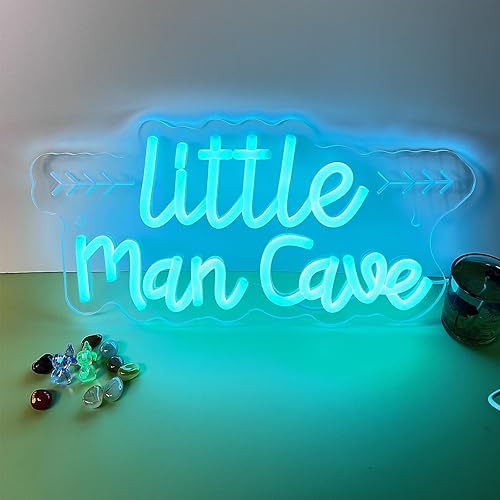 Miniatura 2 de Letrero de neón de la cueva de Little Man, arte de pared LED retro para garaje, sala de juegos, decoración de bar deportivo, alimentado por USB,