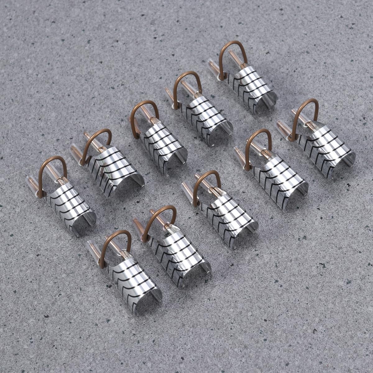 15pcs Nail Tool Nail Extention Tools Nail Sculpting Stickers Nail Tips Extension Tool Nail Guide Sticker Forms Gel Nail Guide Silver Accessories Nail Art Tool Synergist Pearlescent