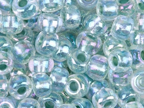 Miyuki Round Seed Beads Size 6/0 20g Seafoam Lined Crystal AB by Miyuki