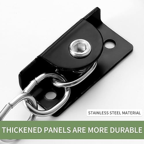 Miniatura 4 de Cerradura de cadena de ventana de acero inoxidable, restrictor de puerta de guardia, cerradura de cadena de seguridad para ventanas planas abiertas