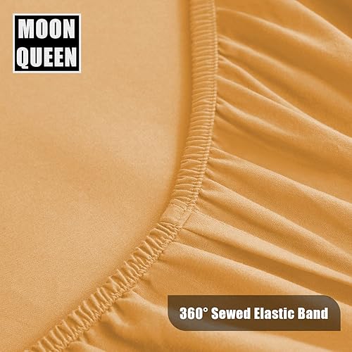 Miniatura 5 de MOONQUEEN Paquete de 2 sábanas bajeras para cuna, de microfibra suave y transpirable, para niños y niñas, se adapta a colchones de cuna de tamaño