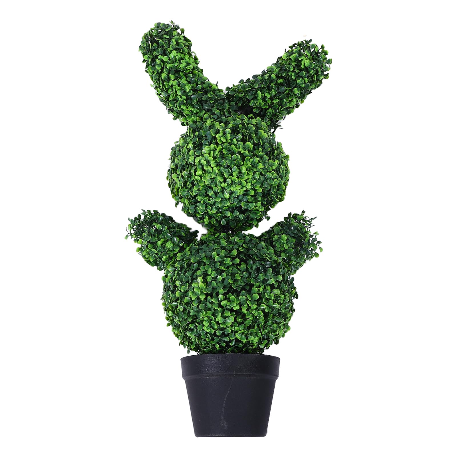 Naroote Decorazioni Pasquali, Albero Topiario a Forma di Coniglietto Artificiale da 90 Cm con Stringa Luminosa Pianta di Coniglio Finto Decorazione Versatile Estetica Naturale