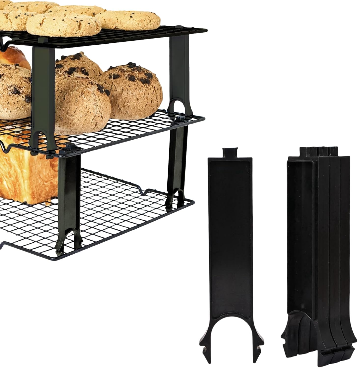 Amazon.com: MCNULGUR Wire Rack Stacker, Pack of 4 - Organize Your ...