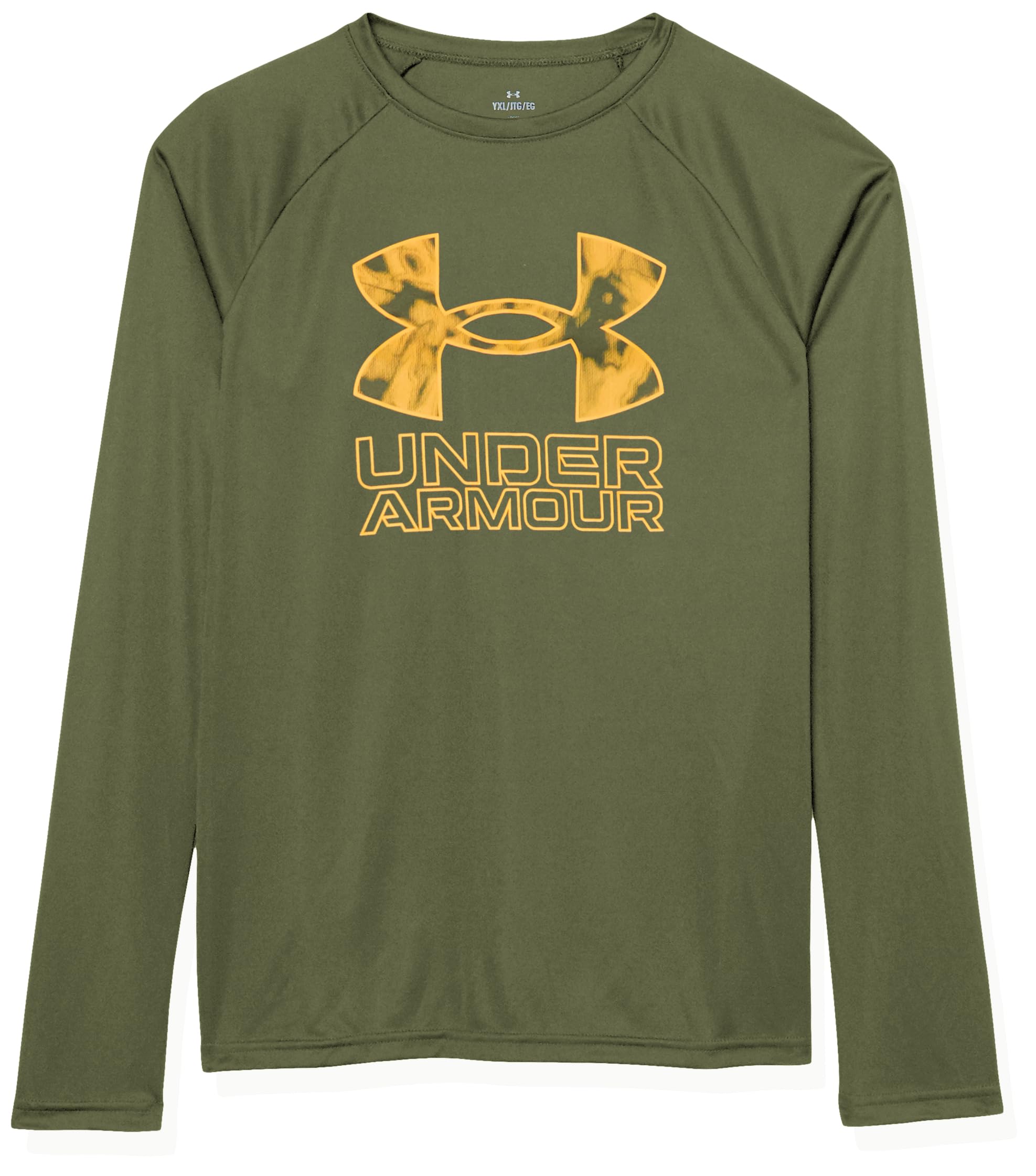 Under Armour Boys' Tech Hybrid Print Fill Long Sleeve