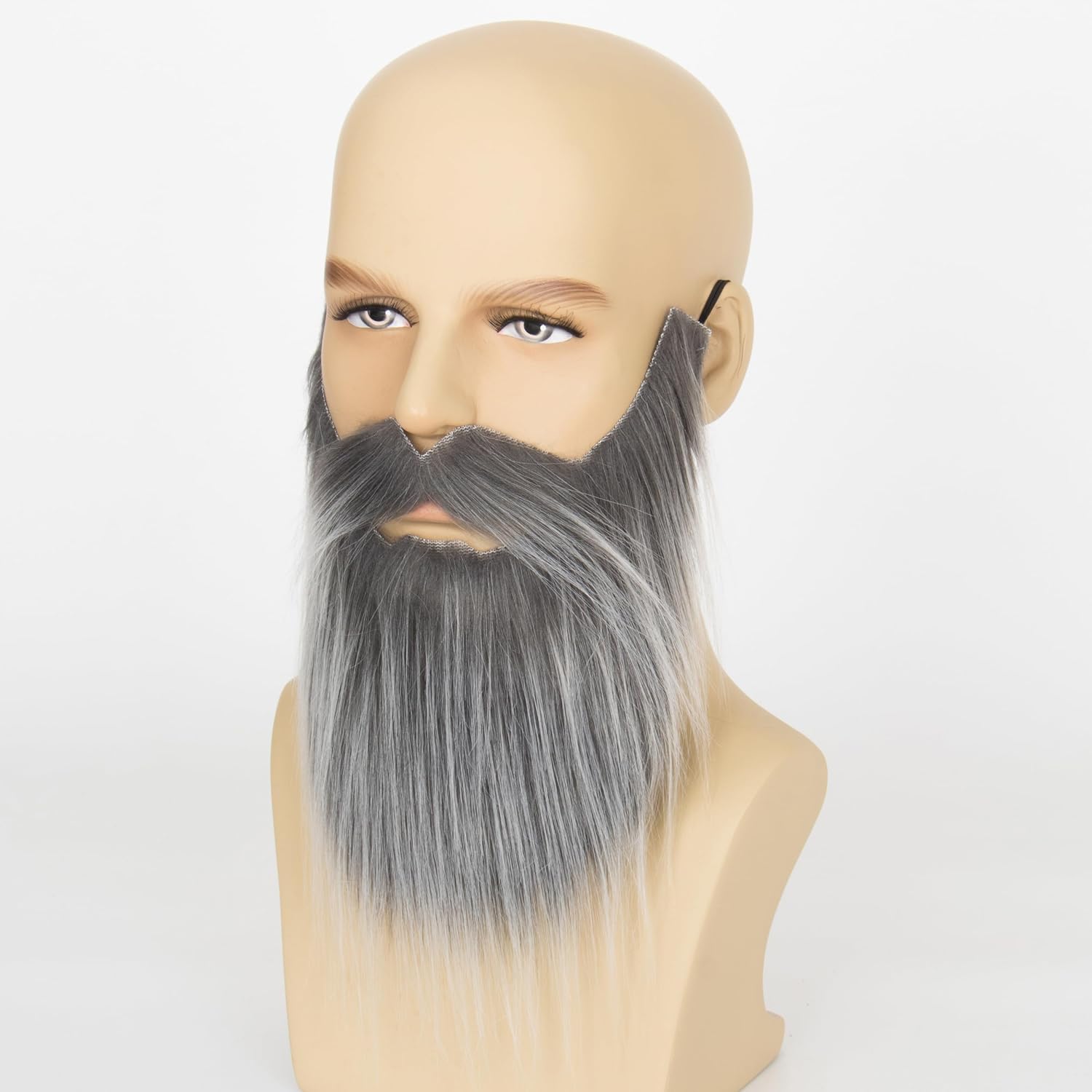 Yan Dream Men Fake Beard False Mustache for Men Cosplay Fake Beard Costume Facial Hair for Halloween Party