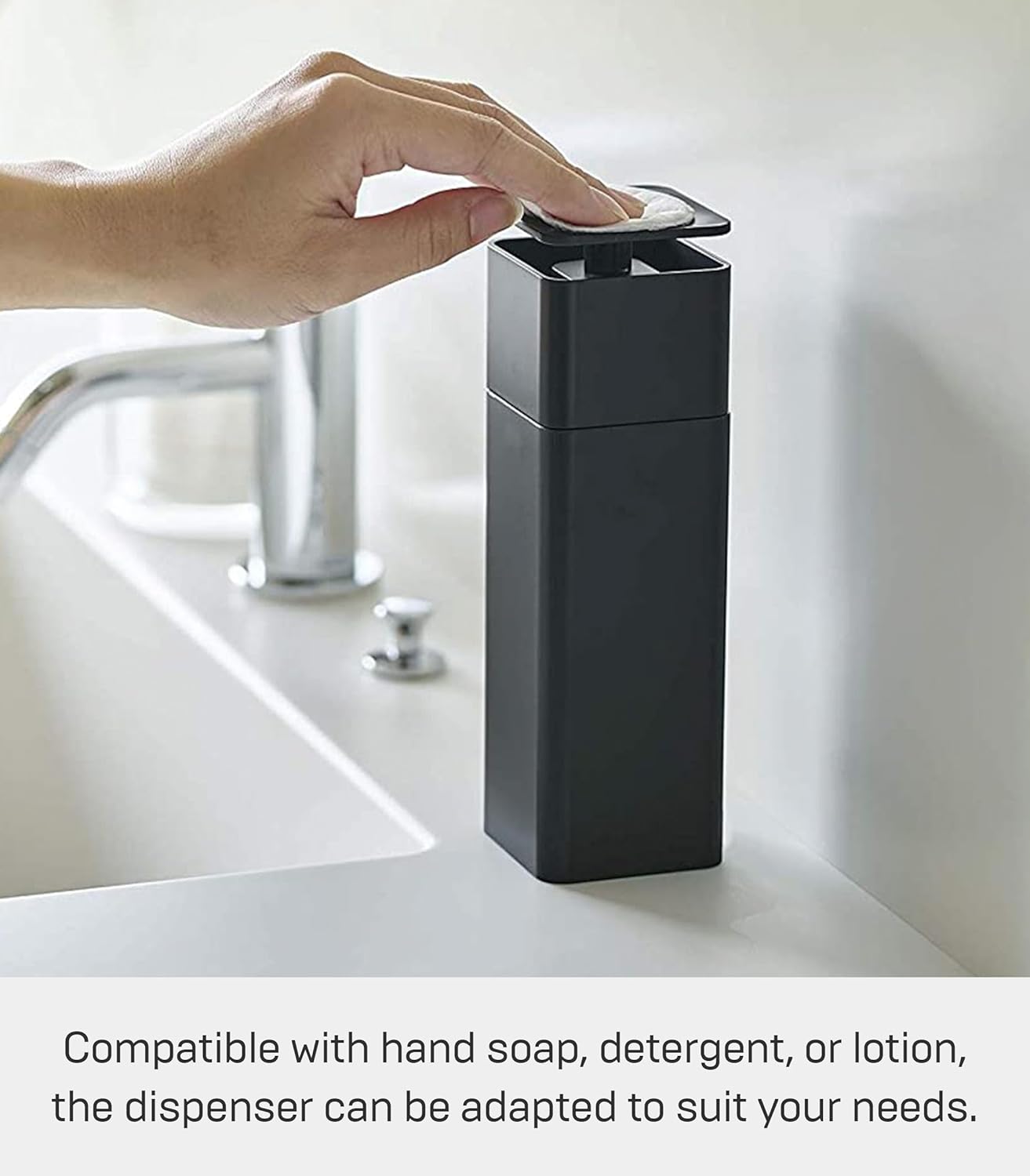 Yamazaki Home Tower One Handed Dispenser - Abs Plastic - 8.5 Fluid Oz., 250 Milliliters