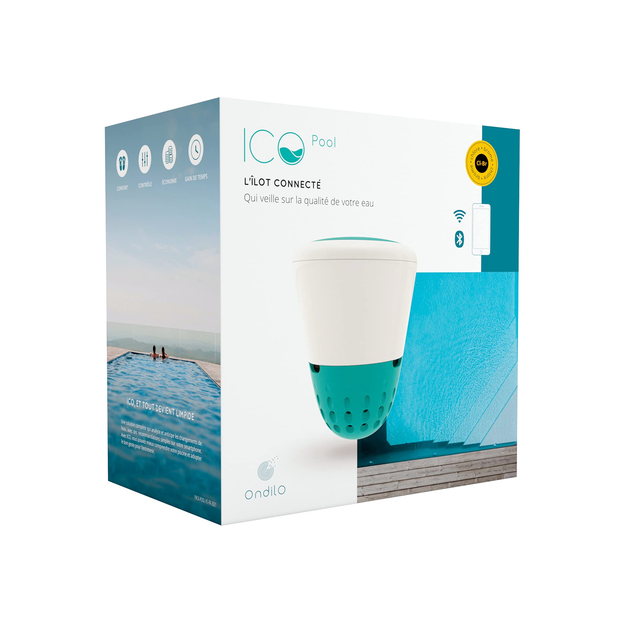 Ondilo ICO -WiFi Pool Monitor Pool Water Monitor Poolwasser-Überwachungsgerät 1 stück Tablette 4375635031