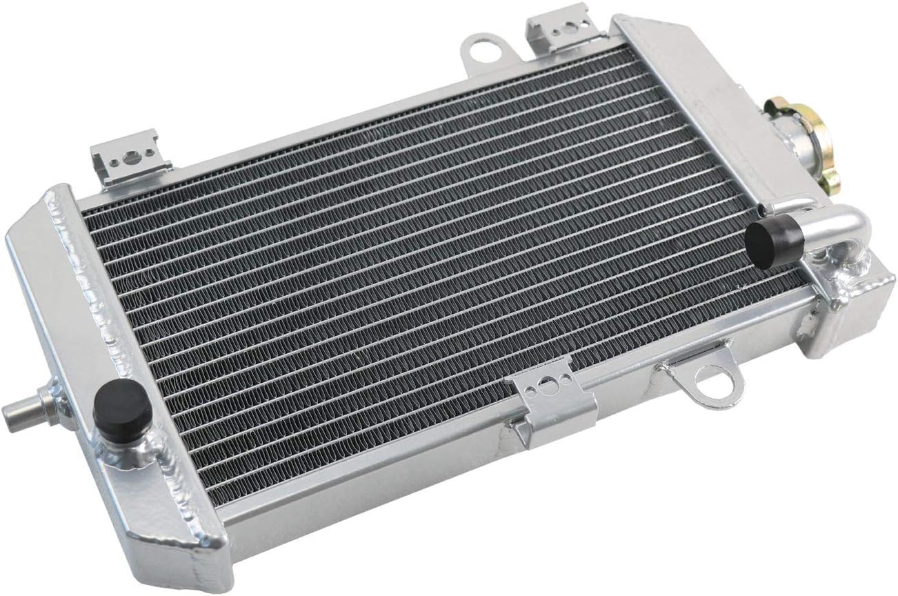 ALLOYWORKS 2 Row Aluminum Radiator For 2006-2014 Yamaha Raptor 700 YFM700 2007 2008 2009 2010