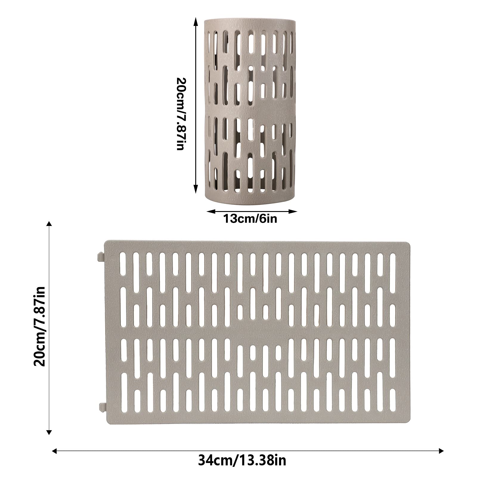 Set Di 6 Protezioni Per Grondaie In Alluminio, Protezioni Per Grondaie In Alluminio Protezioni Per Grondaie In Metallo Per Case Grondaie Trincee E Scarichi 90521096