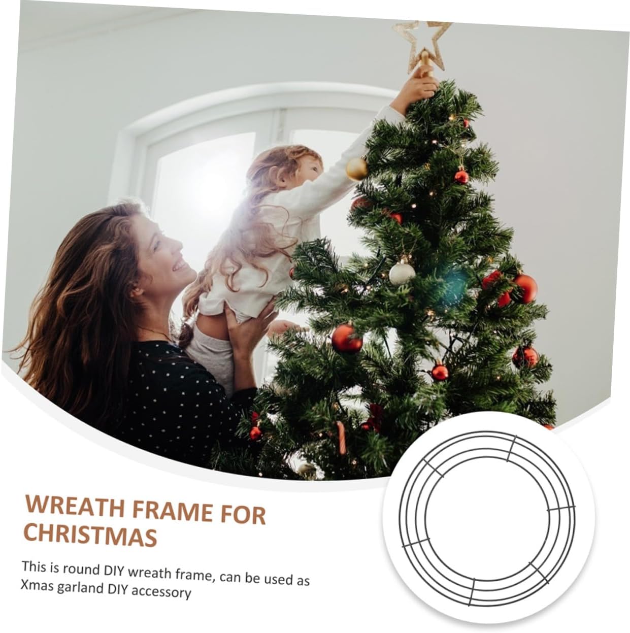 20pcs Round Wreath Frame for Crafts Wreath for Christmas Weddings and Home Decor Lightweight and Reusable Holder for Indoor and Outdoor Use