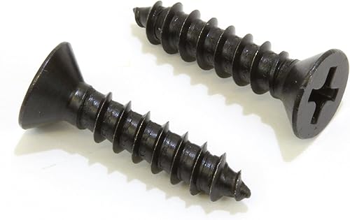 Bolt Dropper Tornillo Phillips de cabeza plana de acero inoxidable con revestimiento de óxido negro #8 x 1 pulgada (paquete de 50), tornillos de