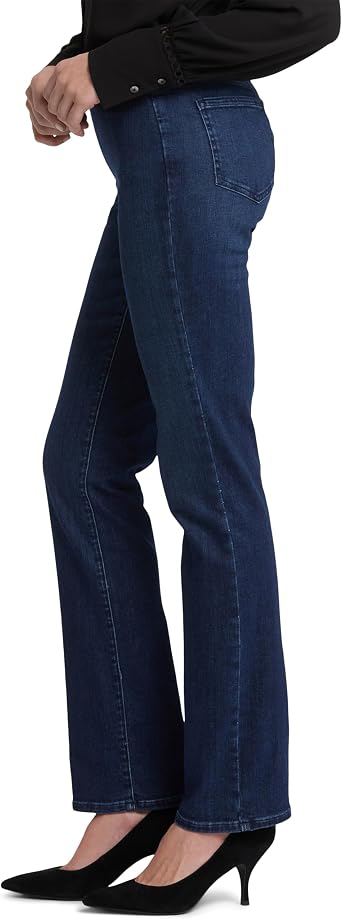 NYDJ Women's Pull-On Marilyn Straight Jeans - Effortless Comfort and Style, Women's Denim Straight Jeans for Daily Wear
