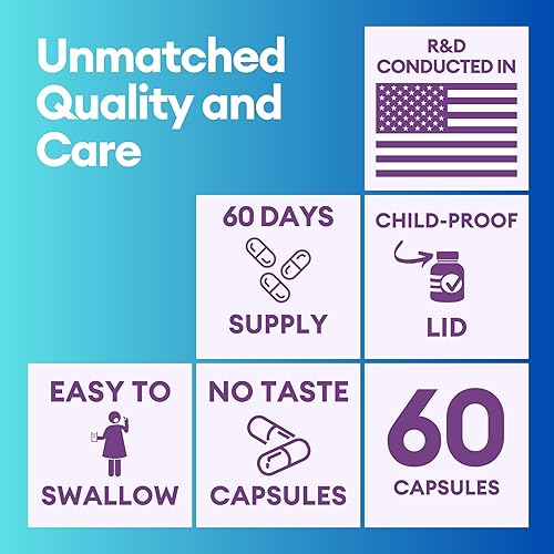 Miniatura 7 de 5-HTP 200 mg Plus Calcio y Magnesio para el estado de ánimo, sueño y funciones cerebrales 1 cápsula por porción, 60 cápsulas