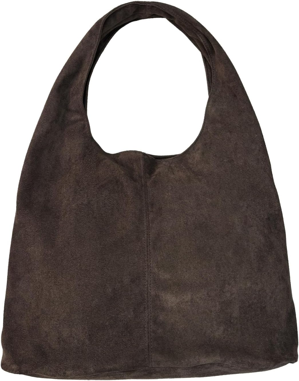 KJMYYXGS Faux Suede Hobo Bag for Women, Slouchy Crescent Shoulder Purse - Trendy 2026 Spring Handbag Suede Tote