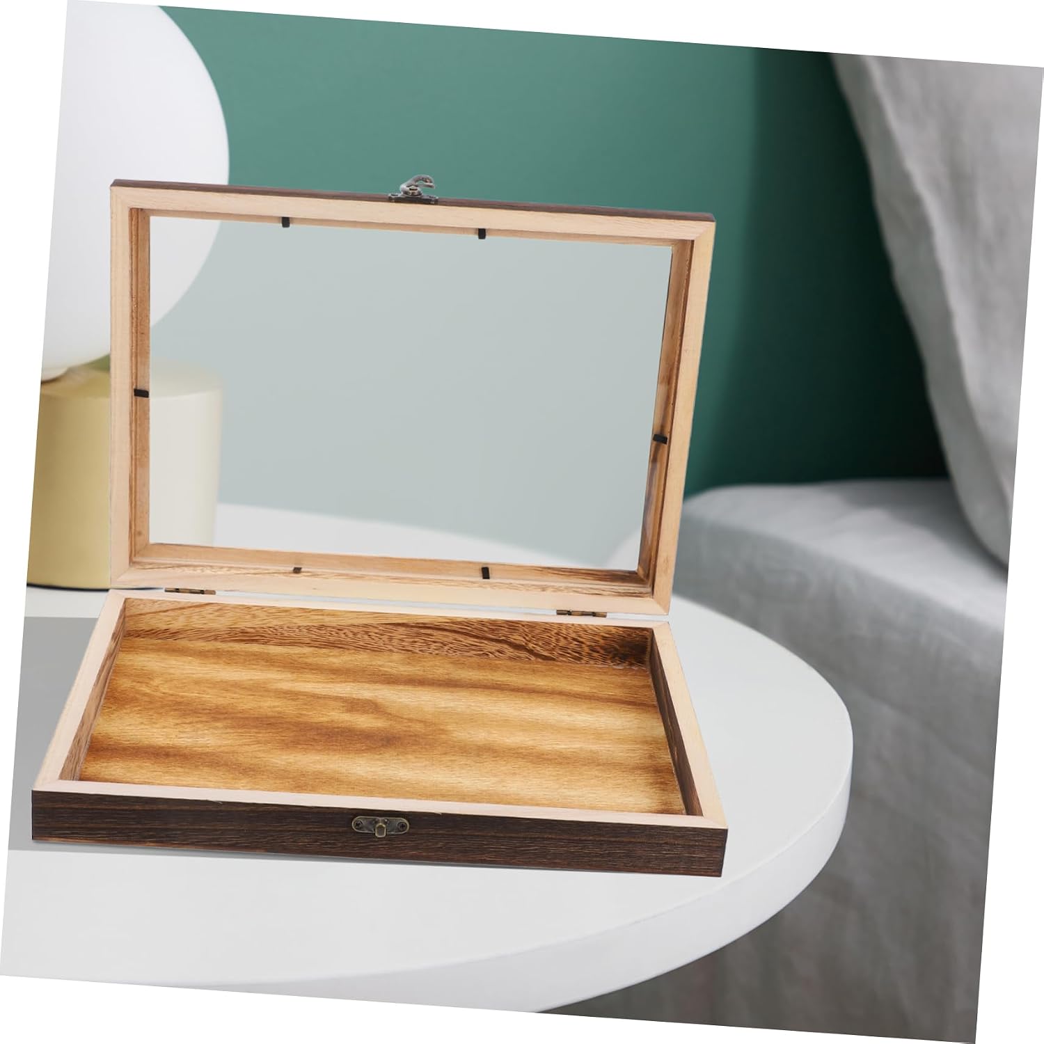 GARVALON Specimen Display Case Vintage Glass Collection Box for Dried Flowers and Insect Specimens Lightweight and Portable Storage for Collectors