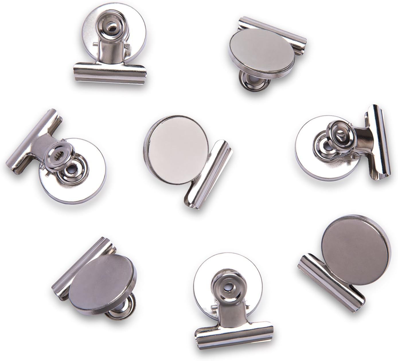 Amazon MBIGM マグネット クリップ 強力 磁石クリップ 金属製クリップ 磁石付き 8個セット クリップ・リング 文房具・オフィス用品