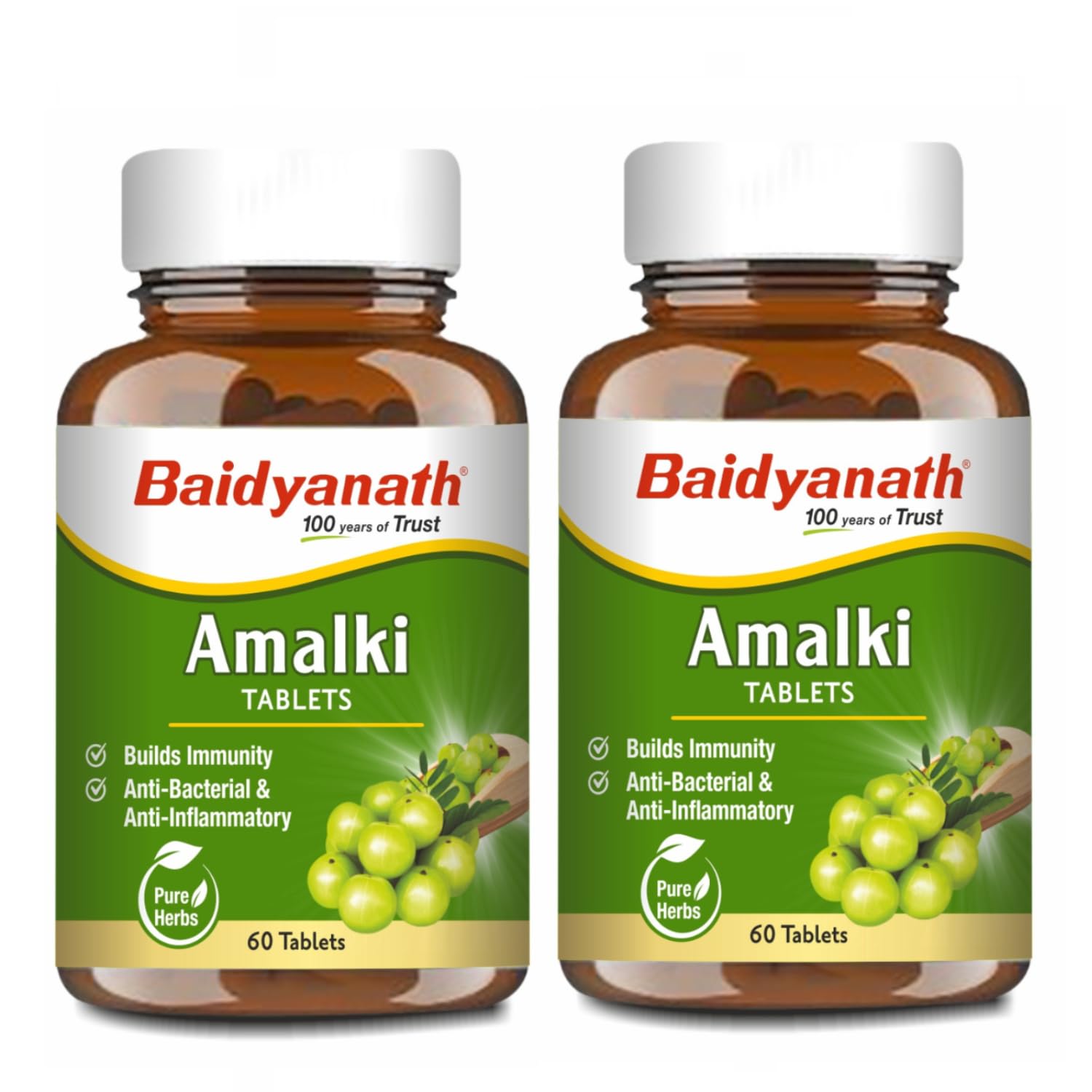 Baidyanath Amlaki (Amla) 60 Tablets (Pack of 2) - Natural Health Booster for Enhanced Hair, Skin, Digestive Health, Metabolism Support and Sugar Level Management-image-10