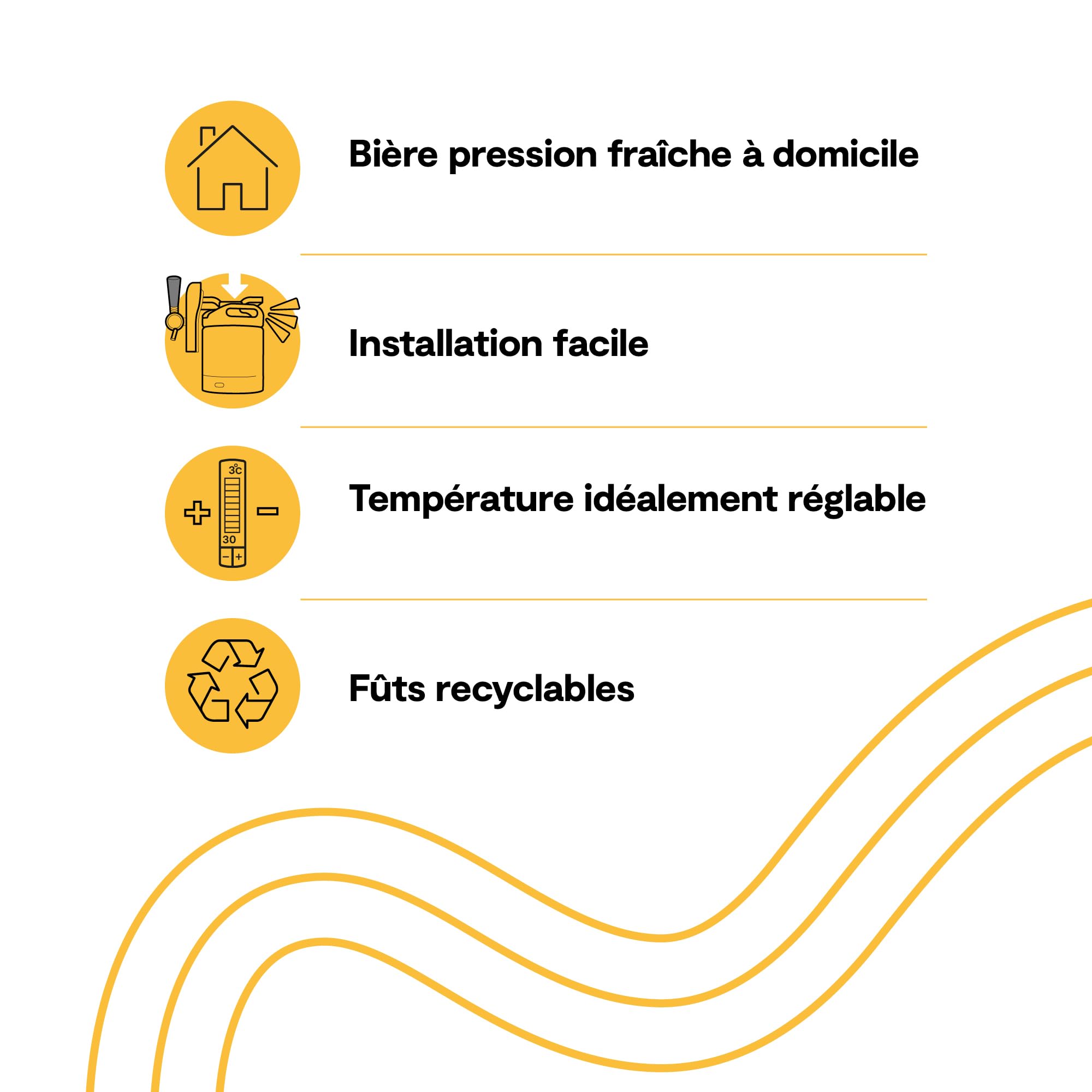 PerfectDraft Tireuse À Bière Machine Pression 1 Fût Tripel Karmeliet 6L Refroidissement 3°C Écran LED Température