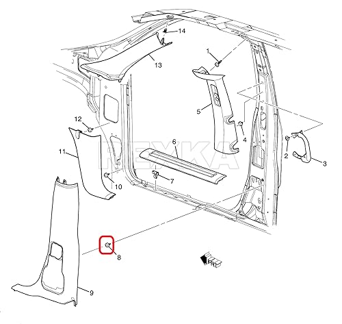 Miniatura 8 de Rexka Clip de retención para panel de moldura de puerta, 15 Uds. para GM 10285935 Buick Cadillac Chevrolet GMC Oldsmobile Pontiac Saturn 15