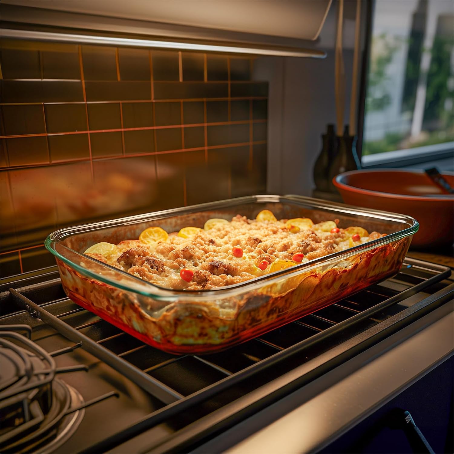 Custom Engraved Glass Casserole Baking Dish with Lid Personalized Wedding, Birthday, Christmas or Mother's Day Gift Dish with Customization Option