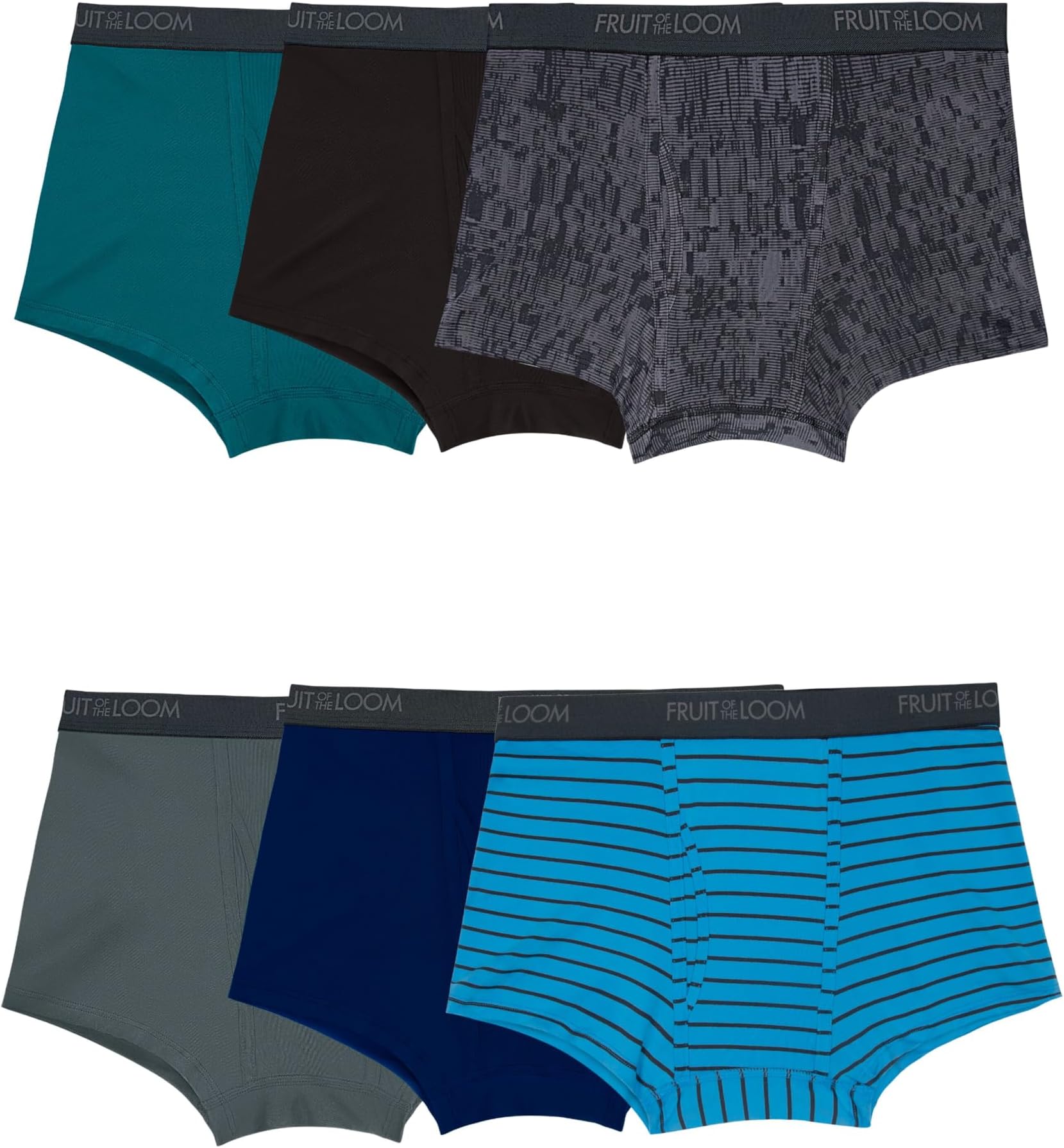 Men's 4-way Stretch Boxer Briefs | Lightweight & Moisture Wicking Underwear | Long Leg, Regular Leg & Trunk
