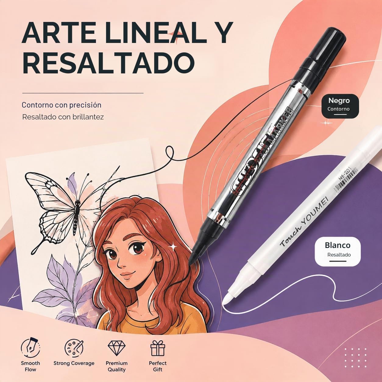 Rotuladores de Alcohol de 120 Colores, Doble Punta (Pincel y Fina), Secado Rápido para Artistas y Aficionados, Dibujos, Bocetos, Ilustración y Cómic