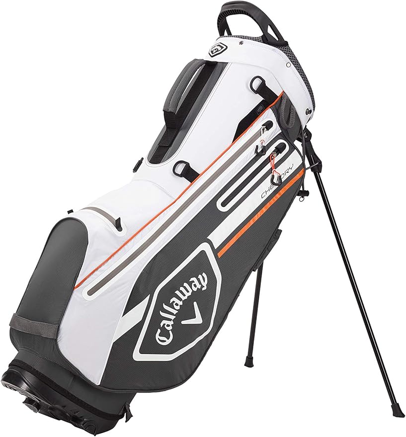 Callaway Golf Bags, Stand Bag UnisexAdulto, Charcoal/White/Orange