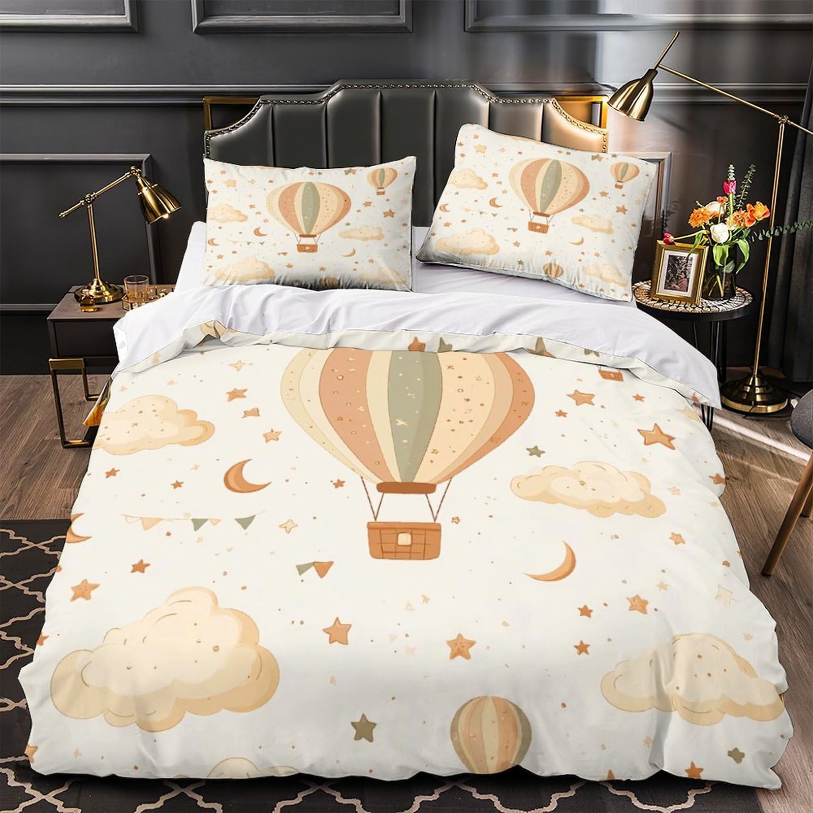 Parure de lit microfibre chevaux 3D king size de qualité supérieure