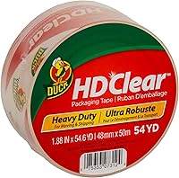 Vista 9 de Duck Recambios de Cinta de Embalaje Transparente HD - 4 Rollos de Cinta de Embalaje Resistente de Servicio Pesado para Envío y Mudanza, Cajas