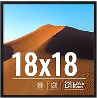 Vista 112 de LaVie Home Marco de fotos de 2 x 3, marco de fotos negro de 2 x 3 con plexiglás HD, marco de visualización de 2 x 3, 1 paquete, colección clásica