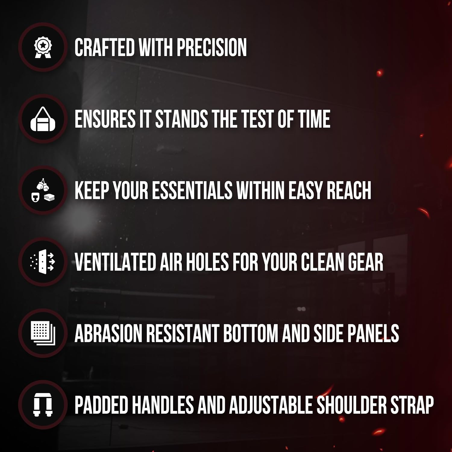 CLETO REYES Gym Sports Bag for Boxing, MMA, BJJ, Muay Thai, Kickboxing, Martial Arts, Athletic Sports Workout Equipment Gear - Image 5