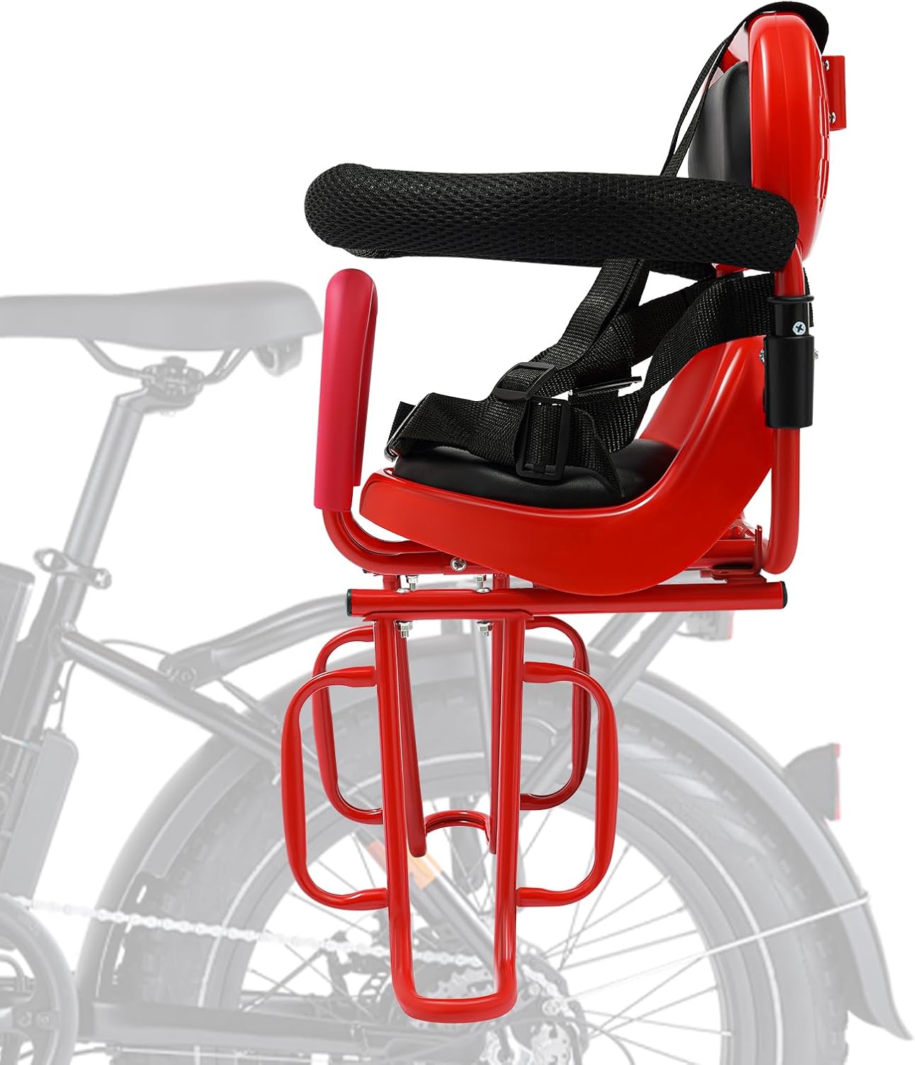 Kid's Bike Seat Rear Child Bike Seat Attachment Baby Bike Seat, Safety Carrier for Children 6 Months~6 Years