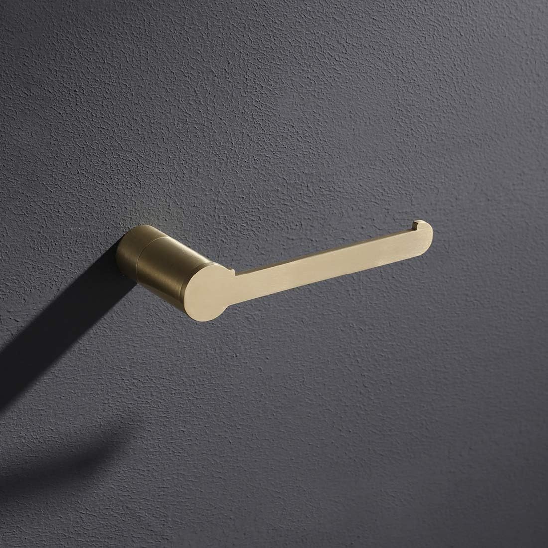 WOWOW Gold Toilet Paper Holder Stainless Steel Brushed Gold Toilet Roll Tissue Holder Wall Mount Lavatory Toilet Paper Holder for Bathroom Kitchen Hotel Classic Style